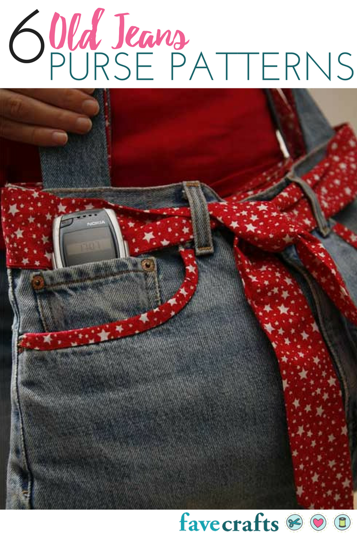 DIY Recycled Flat Bottom Jean Bag Free Sewing Patterns | Fabric Art DIY